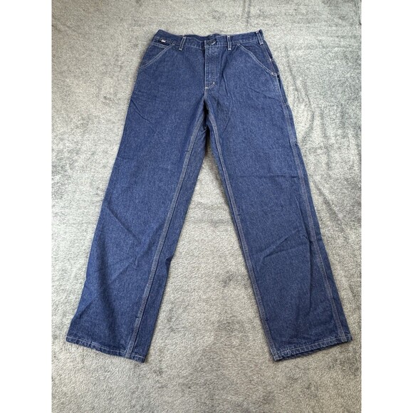 Carhartt Original Fit Cat 2 Jeans Mens Size 34x34 Blue Carpenter Fire Resistant